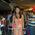 2 – BUBBLES PARAISO: Oha, bagay na bagay ang aking flower-y ooorange dress to my being morena.