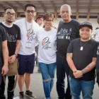 Liza Dino with Pauwi Na cast members, Will Fred and Aiza Seguerra