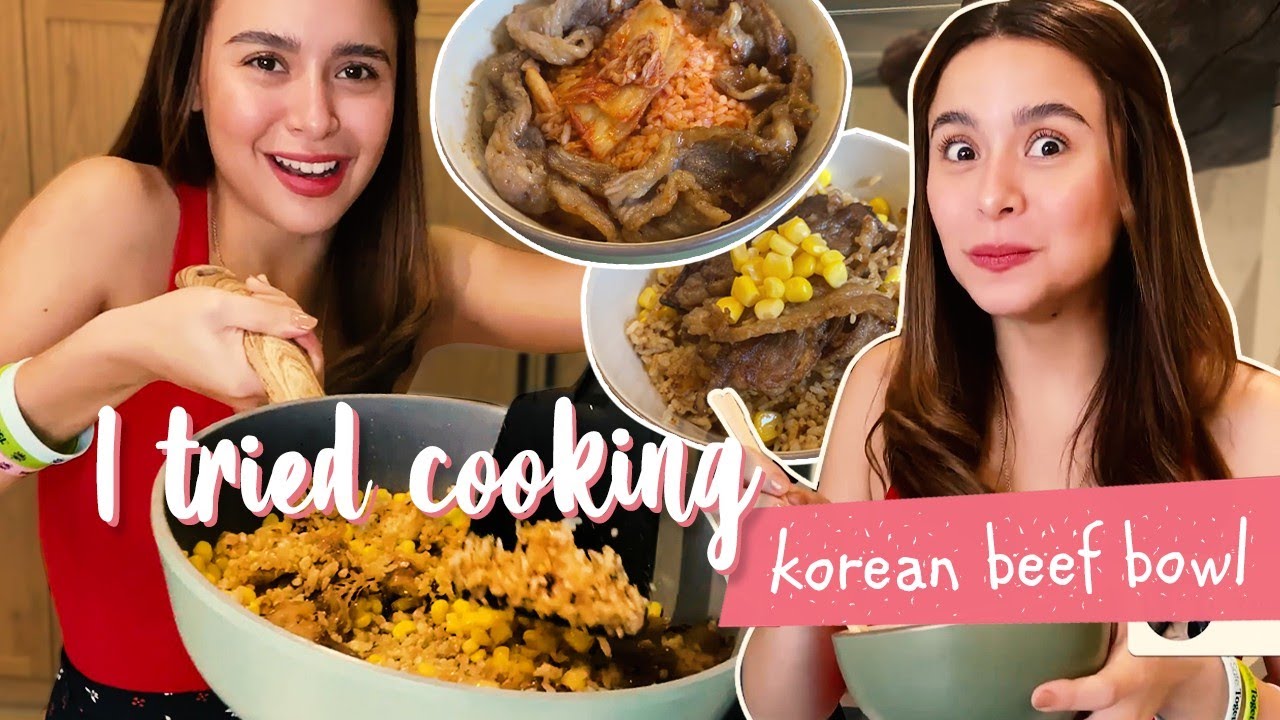 Vlog Watch Yassi Pressman Cooks Korean Beef Bowl Sayyasstocooking Pinoy Parazzi